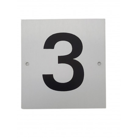 PLACA PISOS ALUMINI PLATA "3"