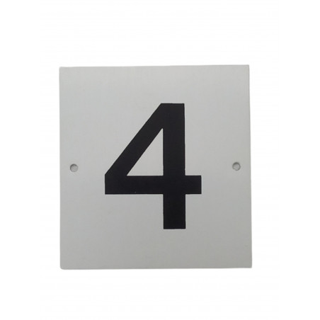 PLACA PISOS ALUMINI PLATA "4"