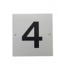 PLACA PISOS ALUMINI PLATA "4"