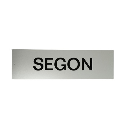 PLACA PISOS ALUMINI PLATA "SEGON"