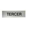 PLACA PISOS ALUMINI PLATA "TERCER"