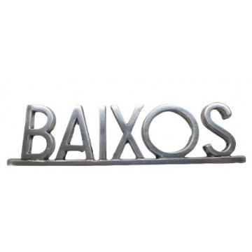 PLACA PISOS FUNDICIO 60mm ALUMINI PLATA "BAIXOS"
