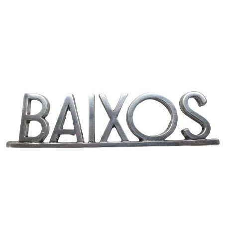 PLACA PISOS FUNDICIO 60mm ALUMINI PLATA "BAIXOS"