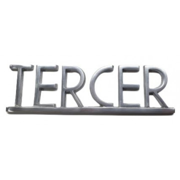 PLACA PISOS FUNDICIO 60mm ALUMINI PLATA "TERCER"