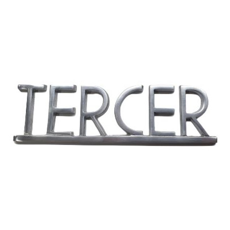 PLACA PISOS FUNDICIO 60mm ALUMINI PLATA "TERCER"