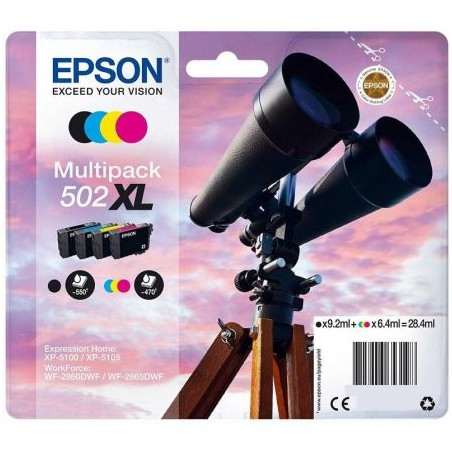 CARTUTX EPSON (T02W64020)(502XL) PACK 4 COLORS