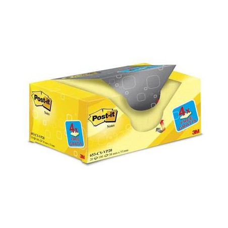 TACO NOTES ADH. 038x051 POST-IT 653 (20x100f) OFERTA