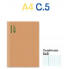 CUAD. GRAPAT RECICLAT A4 C.5 (50f) 80gr ECO
