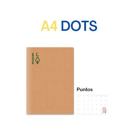 CUAD. GRAPAT RECICLAT A4 DOTS (50f) 80gr ECO