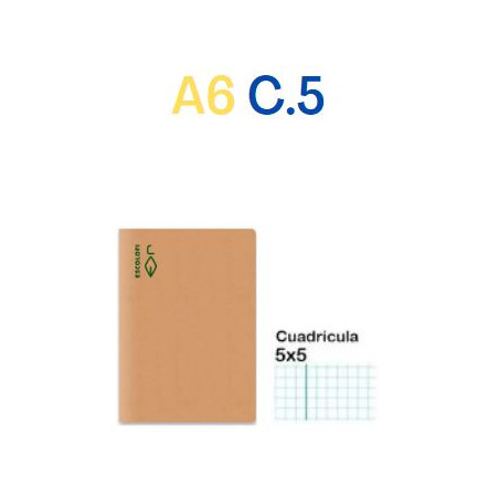 CUAD. GRAPAT RECICLAT A6 C.5 (50f) 80gr ECO