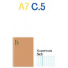 CUAD. GRAPAT RECICLAT A7 C.5 (50f) 80gr ECO
