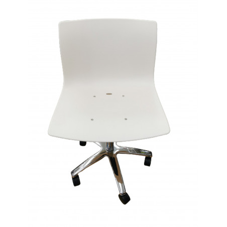 CADIRA GAS JEAJ CG05 BLANC POLIPROPILE/ CROMAT FUNCIONAL