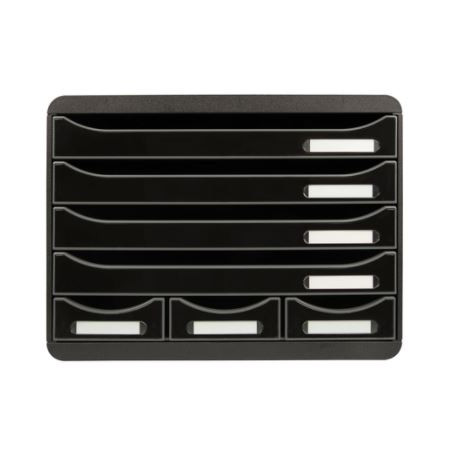 MODUL  7 CALAIXOS 4+3 NEGRE APAISAT 307714D