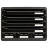 MODUL  7 CALAIXOS 4+3 NEGRE APAISAT 307714D