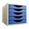 MODUL  5 CALAIXOS ARC4005 GRIS / BLAU