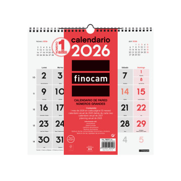 CALENDARI PARED ESP. M/V 300x300 SP FINOCAM 2
