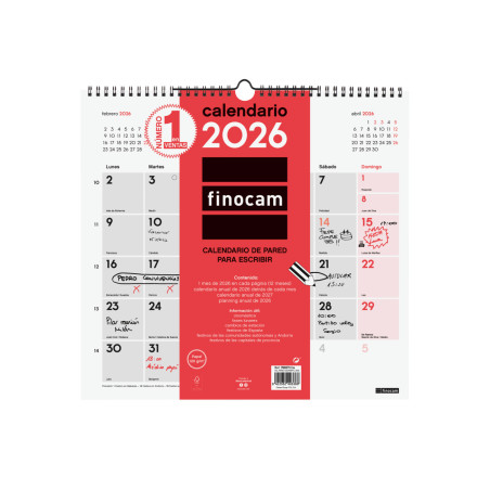 CALENDARI PARED ESP. M/V 340x320 APU. SP FINOCAM 2022