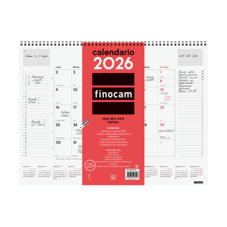 CALENDARI VADE ESP. M/V 420X310 APU SP FINOCAM 2022