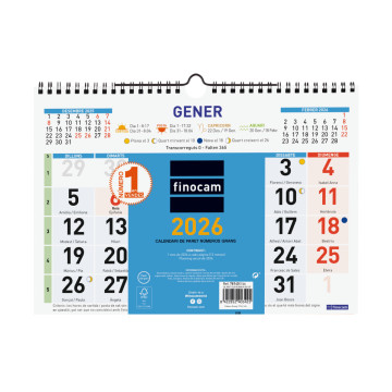 CALENDARI PARED ESP. M/V 300x210 CAT FINOCAM COLOR 2