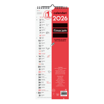 CALENDARI PARED ESP. M/V 155x430 APU. CAT FINOCAM 2