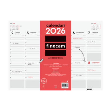 CALENDARI VADE ENCOLAT S/V 420x305 APU. CAT FINOCAM 2022