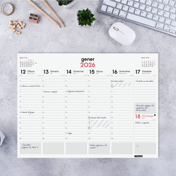 CALENDARI VADE ENCOLAT S/V 420x305 APU. CAT FINOCAM 2022