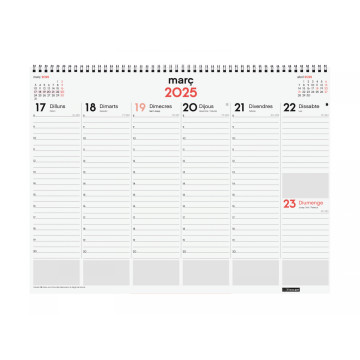 CALENDARI VADE ESP. S/V 420x305 APU. CAT FINOCAM 2022