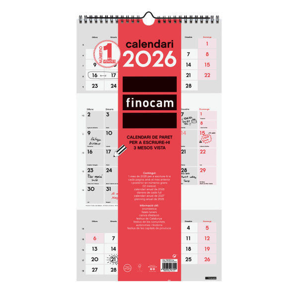 CALENDARI PARED ESP. 3M/V 265X480 APU CAT 2022