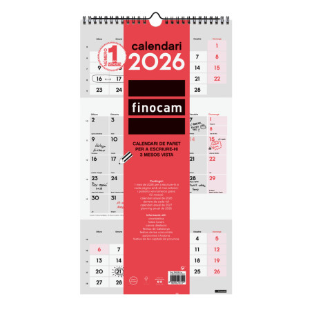 CALENDARI PARED ESP. 3M/V 265X480 APU CAT 2022