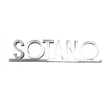 PLACA PISOS FUNDICIO  60mm ALUMINI PLATA "SOTANO"