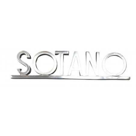 PLACA PISOS FUNDICIO  60mm ALUMINI PLATA "SOTANO"