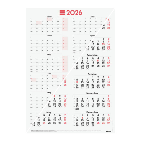 CALENDARI PARED ANY/V 485x680 APU+NORM 2CARES CAT (FINOCAM)