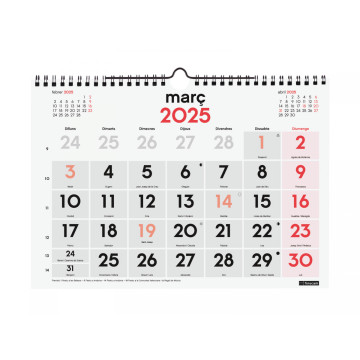 CALENDARI PARED ESP. M/V 300x210 CAT FINOCAM ANY 2022