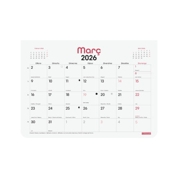 CALENDARI PARED ESP. M/V 360X210 APU CAT FIN. TALKUAL ANY 2022