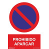 PLACA A4 "PROHIBIDO APARCAR"