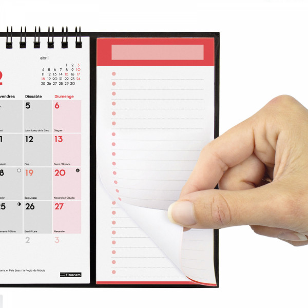CALENDARI PARED ESP. M/V 140x150 IMAN + BLOC CAT FINOCAM ANY2022