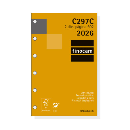 REC. AG. FINOCAM 602 (073x114) 2DP CATALA ANY 2022 (C297C)
