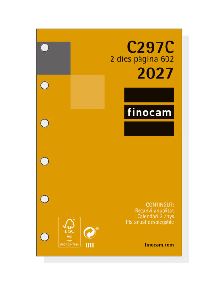 REC. AG. FINOCAM 602 (073x114) 2DP CATALA ANY 2022 (C297C)