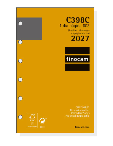 REC. AG. FINOCAM 603 (079x127) 1DP CATALA ANY 2022 (C398C)