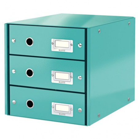 Módulo 3 cajones montable Click&Store turquesa Leitz