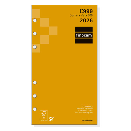 REC. AG. FINOCAM 609 (094x171) S/VH SP. AÑO 2022 (C999)