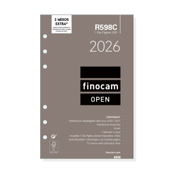 REC. AG. OPEN  500 (117x181) 1DP CATALA ANY 2022 (R598C)