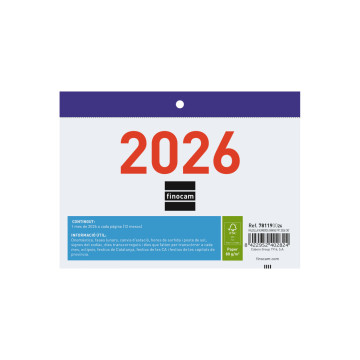 CALENDARI FALDILLA M/V 150x105 CATALA FINOCAM ANY 2022 (F91)