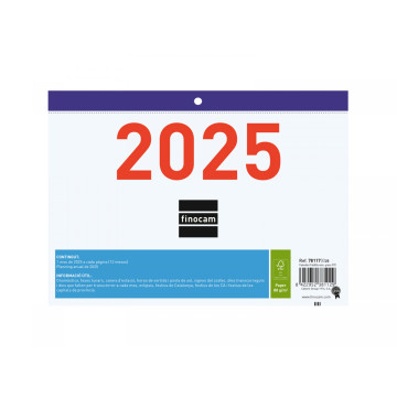 CALENDARI FALDILLA M/V 210x150 CATALA FINOCAM ANY 2022 (F92)