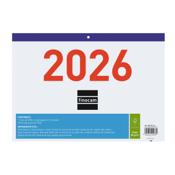 CALENDARI FALDILLA M/V 300x210 CATALA FINOCAM ANY 2022 (F93)