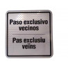 PLACA SENYAL CAIXETI ALUMINI DOBLEGAT PERSONALITZABLE