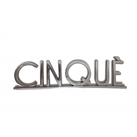 PLACA PISOS FUNDICIO  60mm ALUMINI PLATA "CINQUÈ"