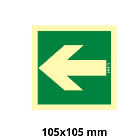 PLACA 300x100 "SORTIDA EMERGENCIA DRETA" FOTOLUMINISCENT