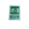 PLACA A4 "SORTIDA EMERGENCIA DRETA" FOTOLUMINISCENT