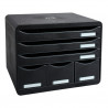 MODUL  6 CALAIXOS 3+3 NEGRE APAISAT 306714D